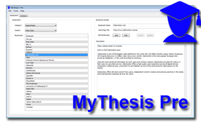 MyThesis Pre - internet bookmarking program